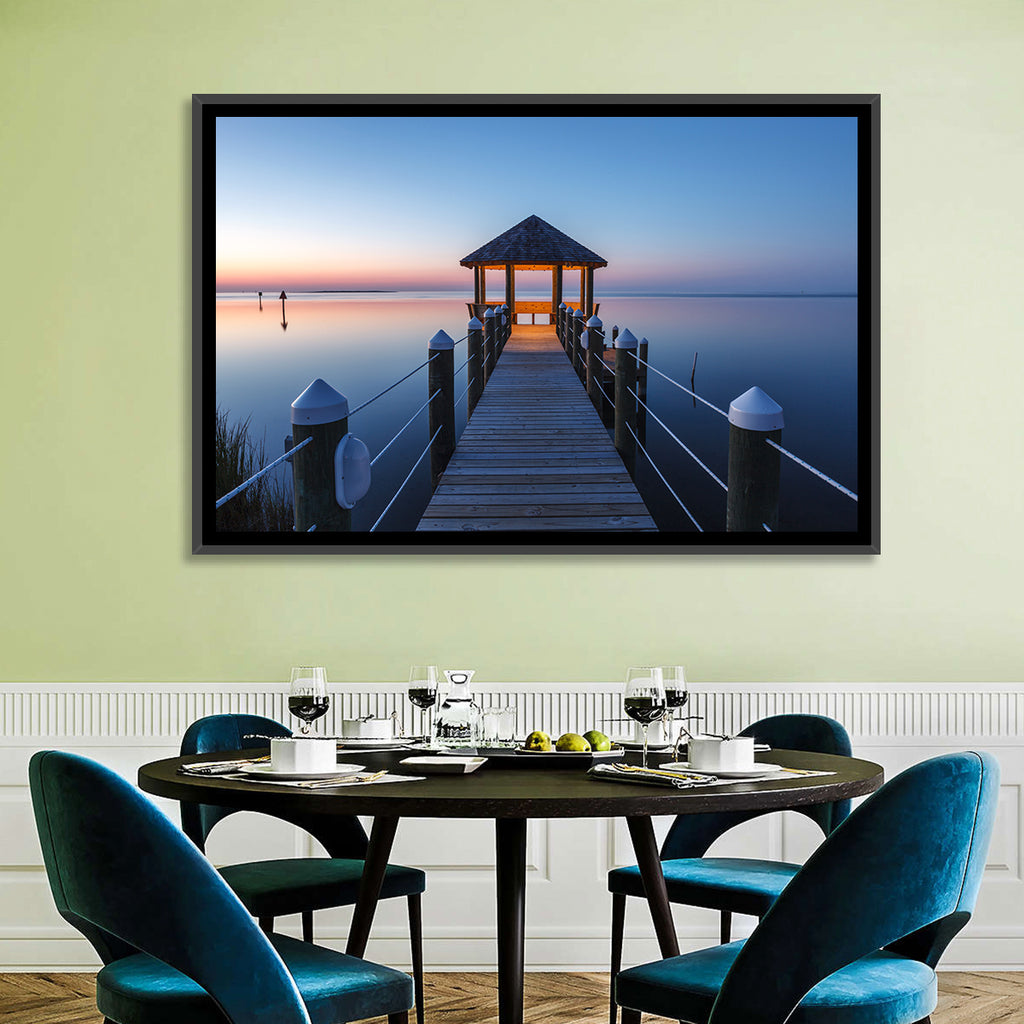Pamlico Sound Twilight Gazebo Wall Art