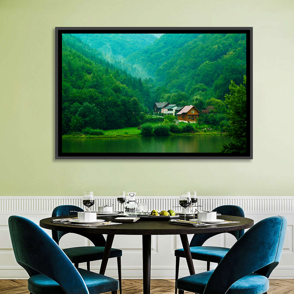 Mist Over Lake Tarnita Wall Art