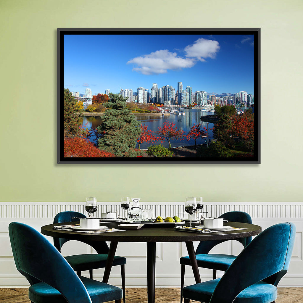 Vancouver Autumn Skyline Wall Art