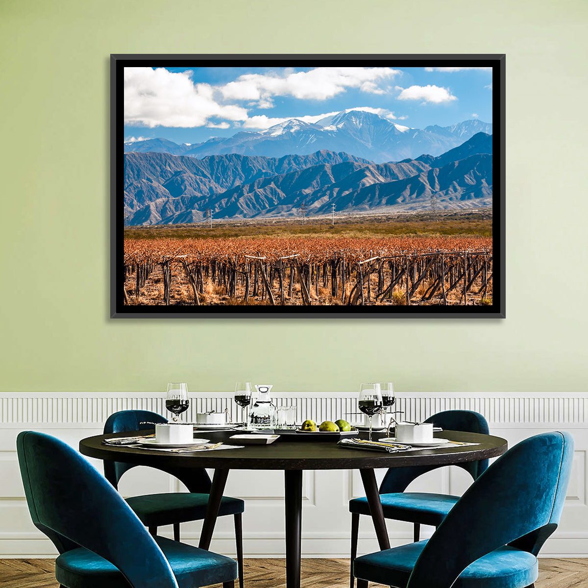 Vineyard Below Aconcagua Wall Art