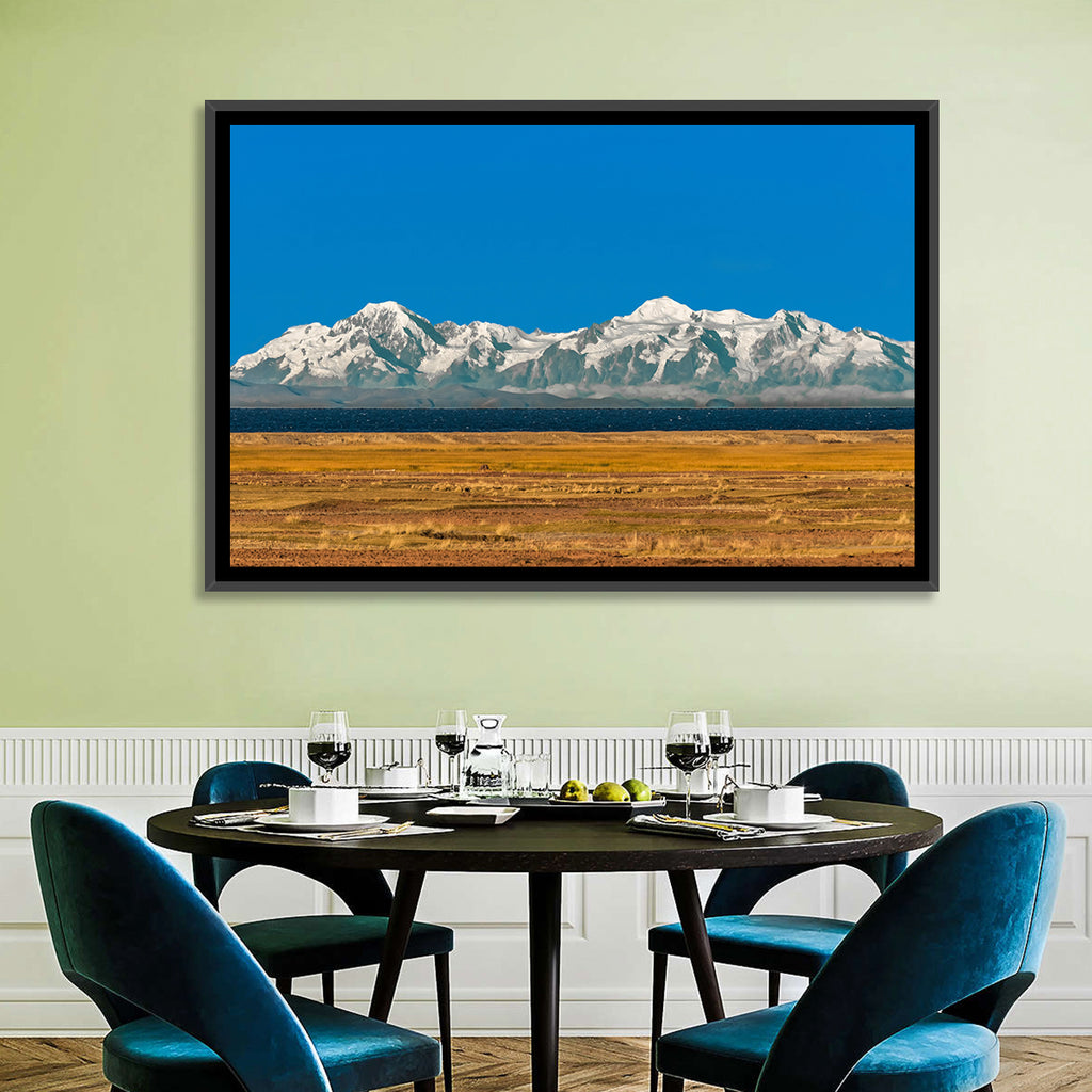 Snow-capped Peaks Over Lake Titicaca Wall Art