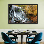 Autumn Waterfall at Sonsbeek Park Wall Art