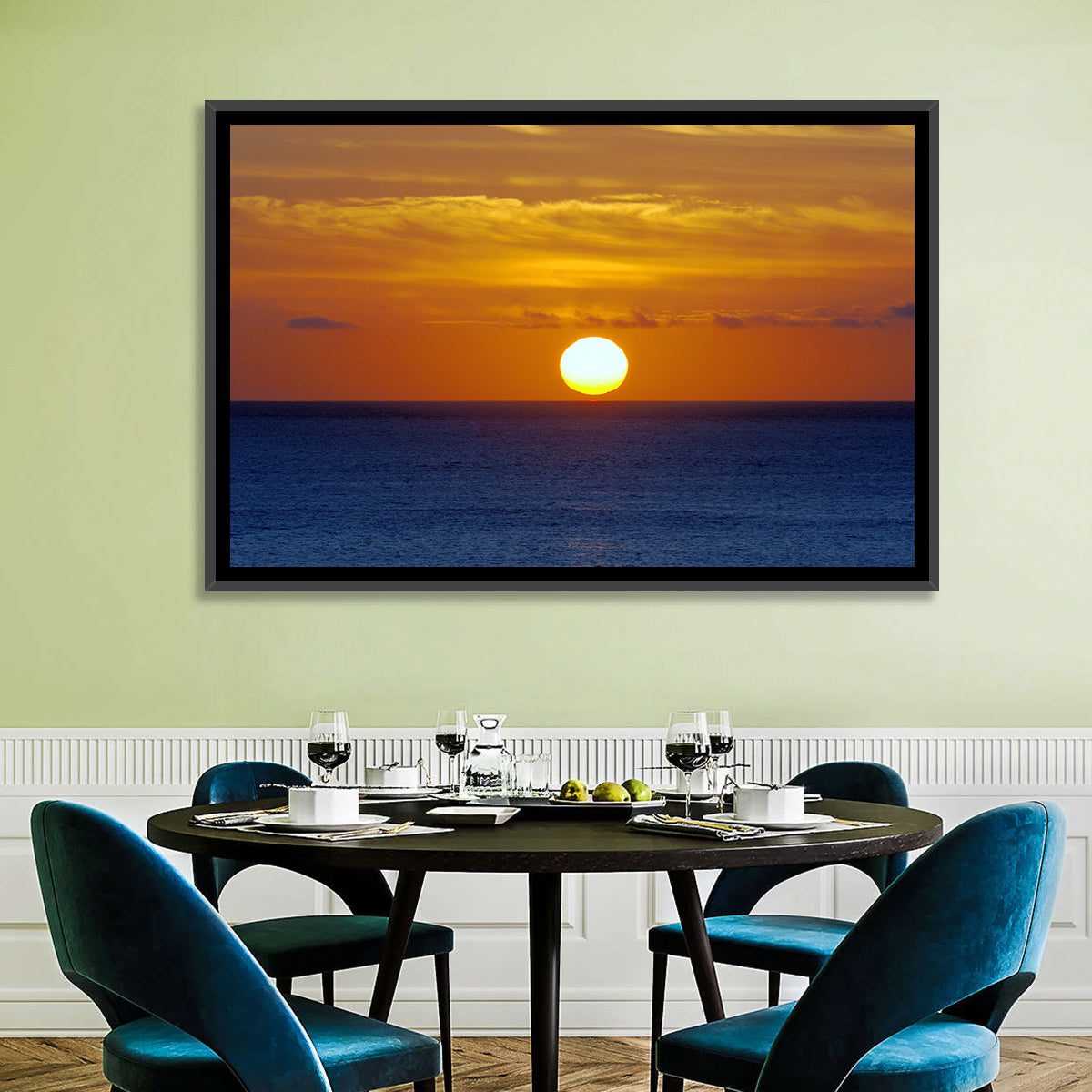Golden Pacific Sunrise Wall Art