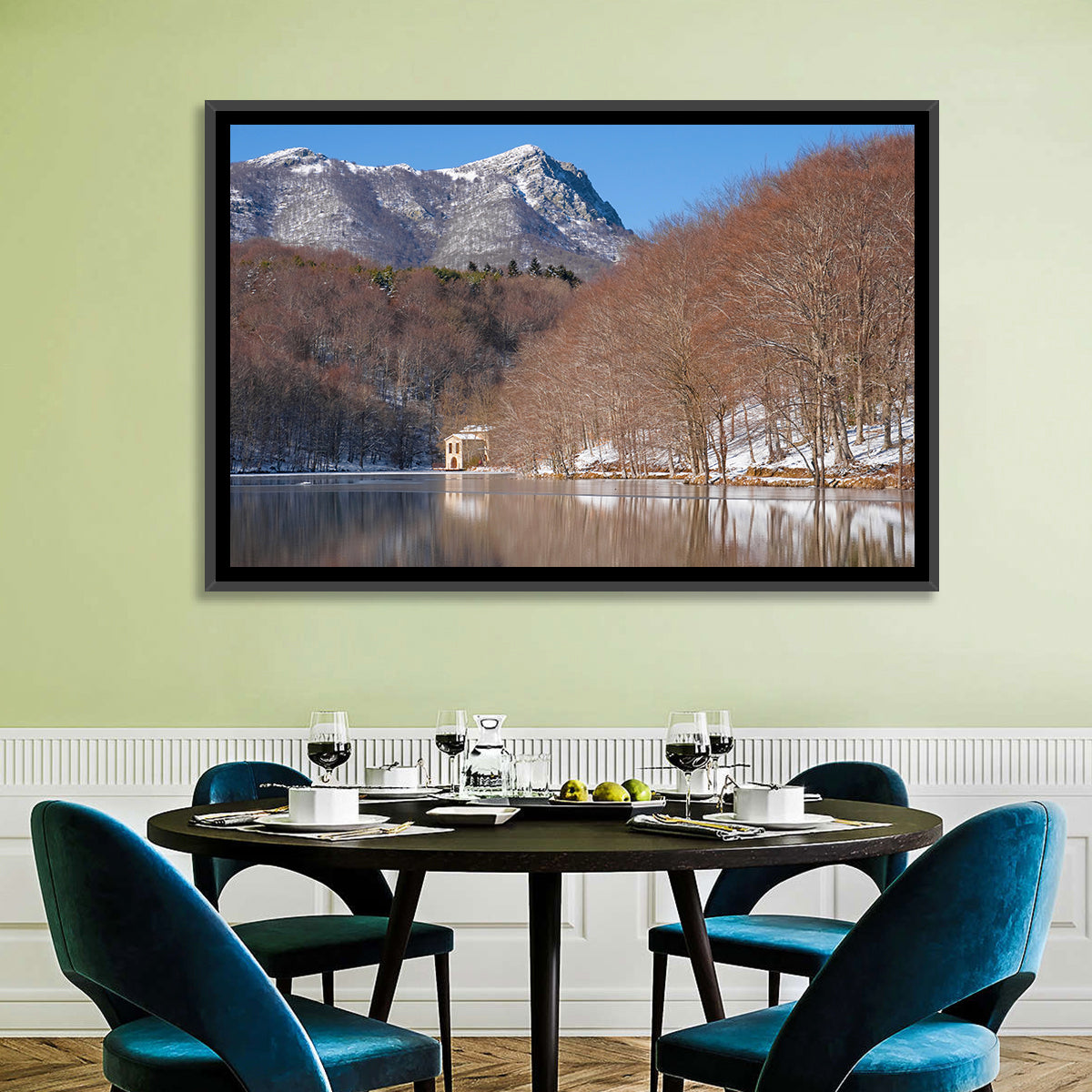 Lake Santa Fe Del Montseny Wall Art in a room, landscape