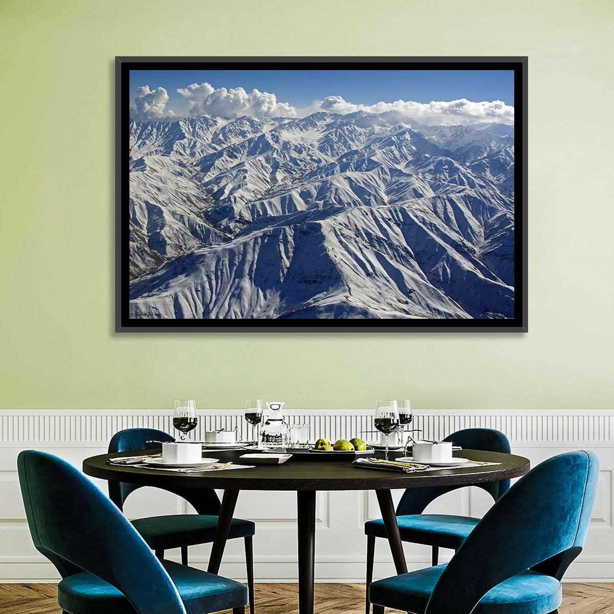 Snow-capped Afghan Mountains Wall Art