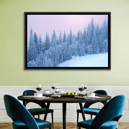 Snowy Winter Forest Wall Art