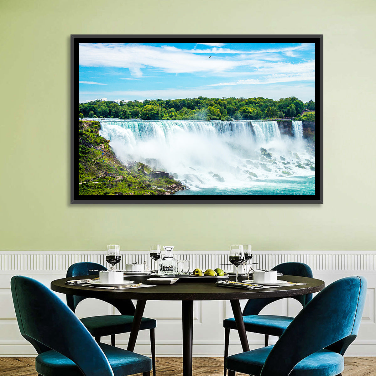 American Falls, Niagara Wall Art in a room, landscape