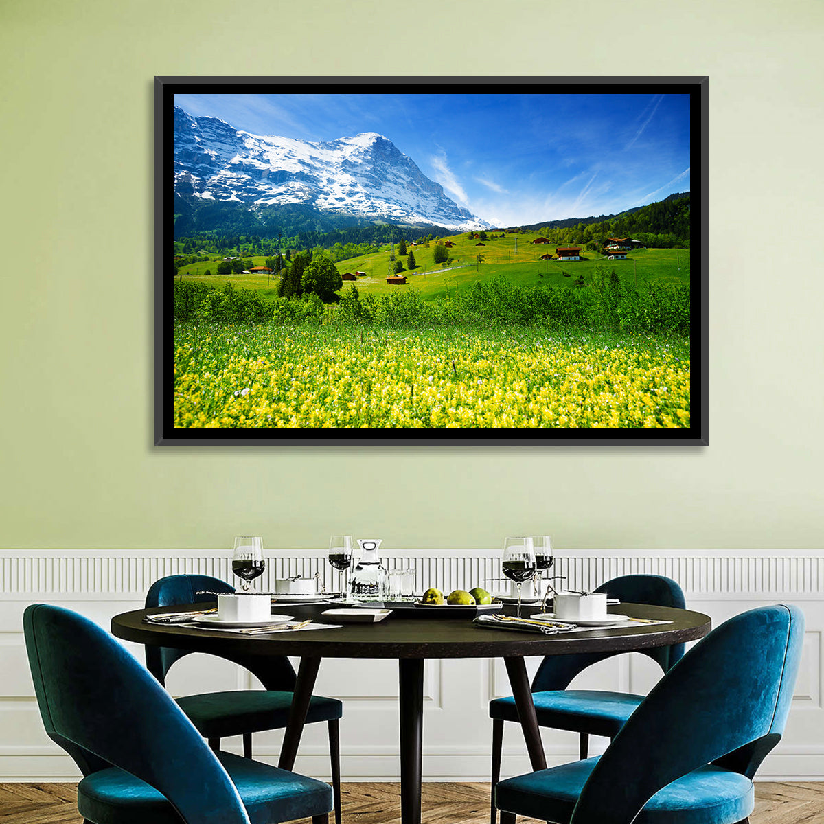 Alpine Wildflower Meadow Wall Art