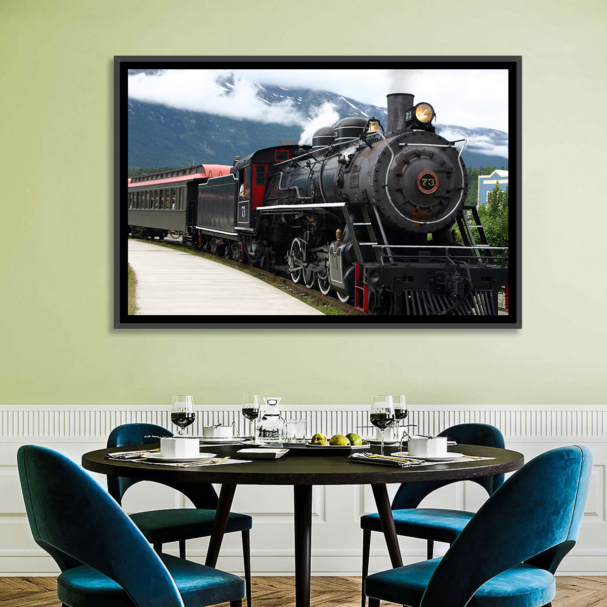 Steam Engine Train Wall Art