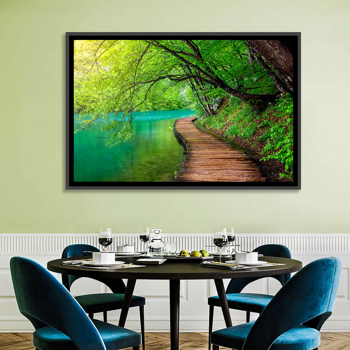 Plitvice Lakes Boardwalk Wall Art