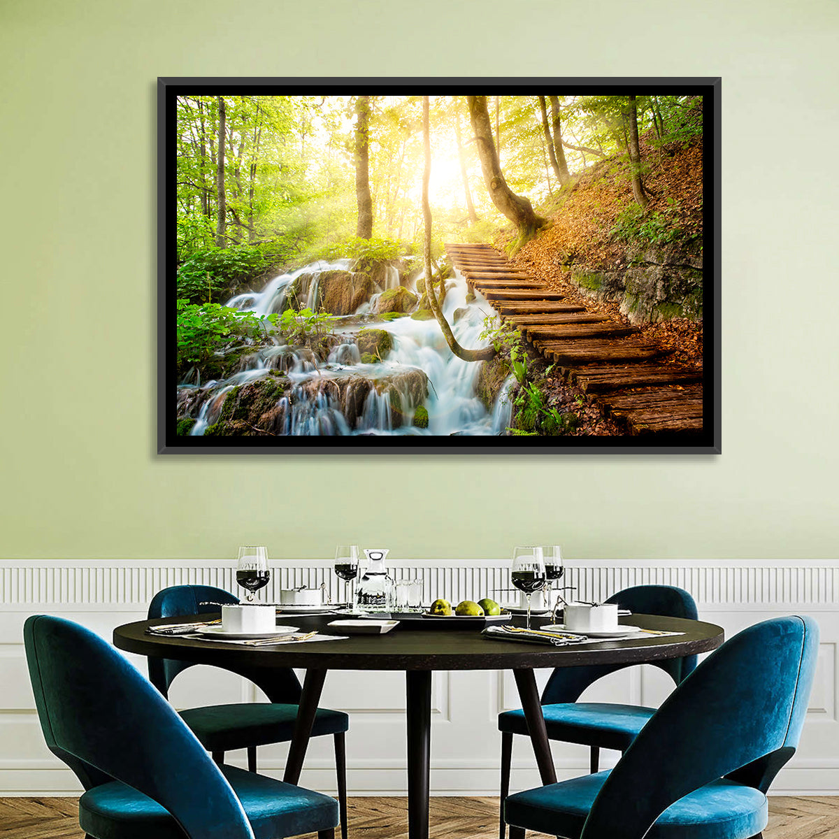 Plitvice Lakes Walkway Wall Art