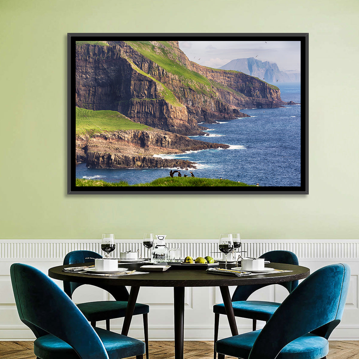 Mykines Cliffs, Faroe Islands Wall Art