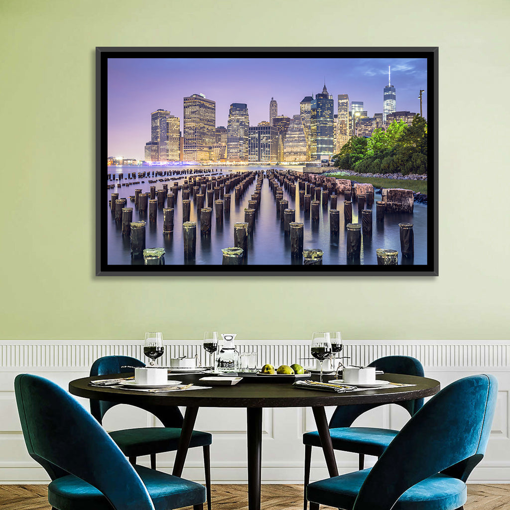 Manhattan Skyline at Twilight Wall Art