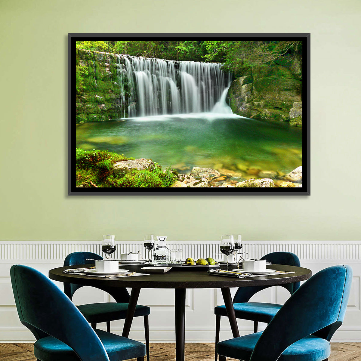 Emerald Lake Cascade Wall Art