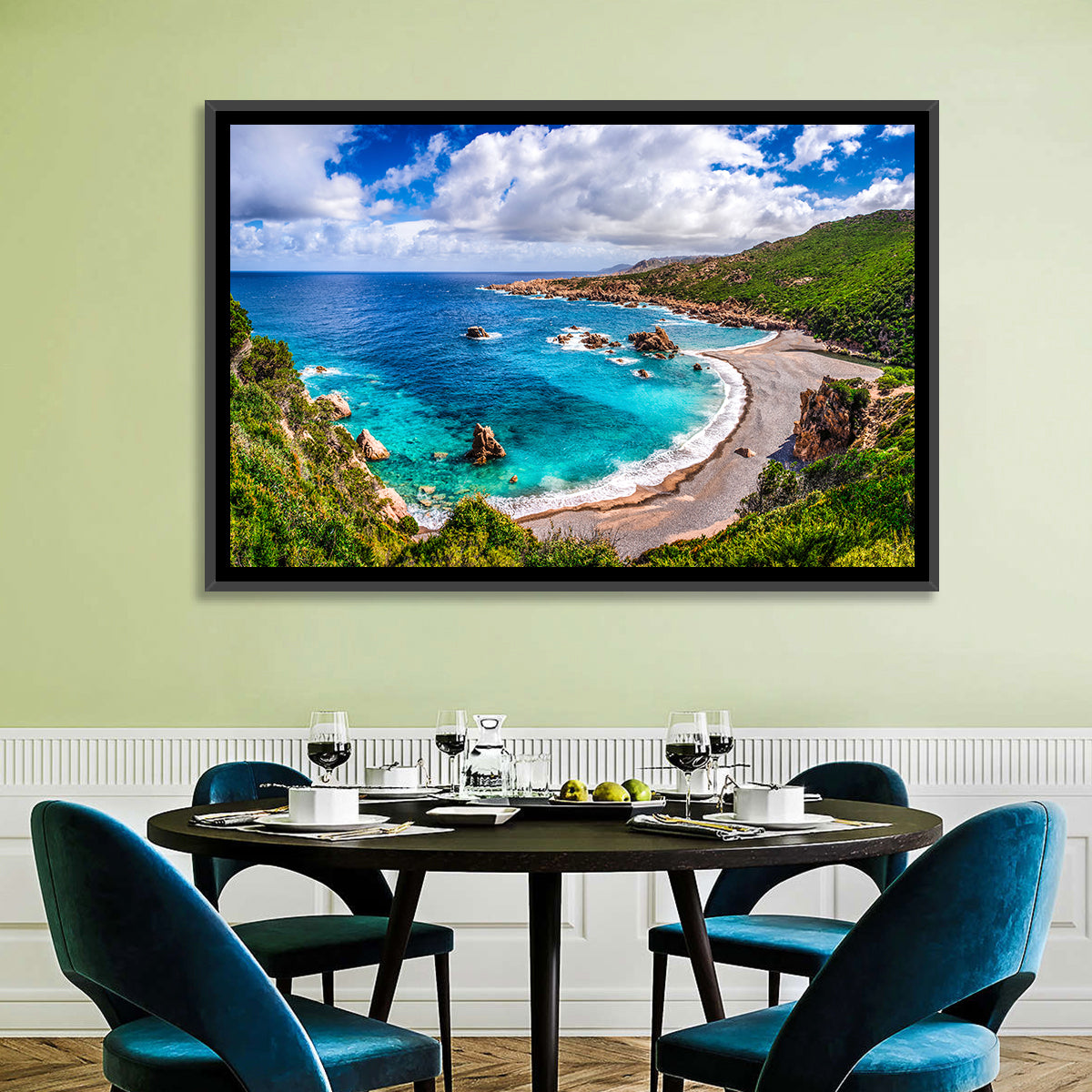 Costa Paradiso Coastline Wall Art