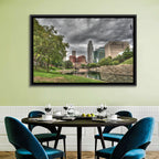 Omaha Skyline at Gene Leahy Mall Wall Art
