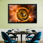 Digital Connectivity Globe Wall Art