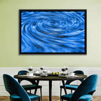 Azure Water Vortex Wall Art