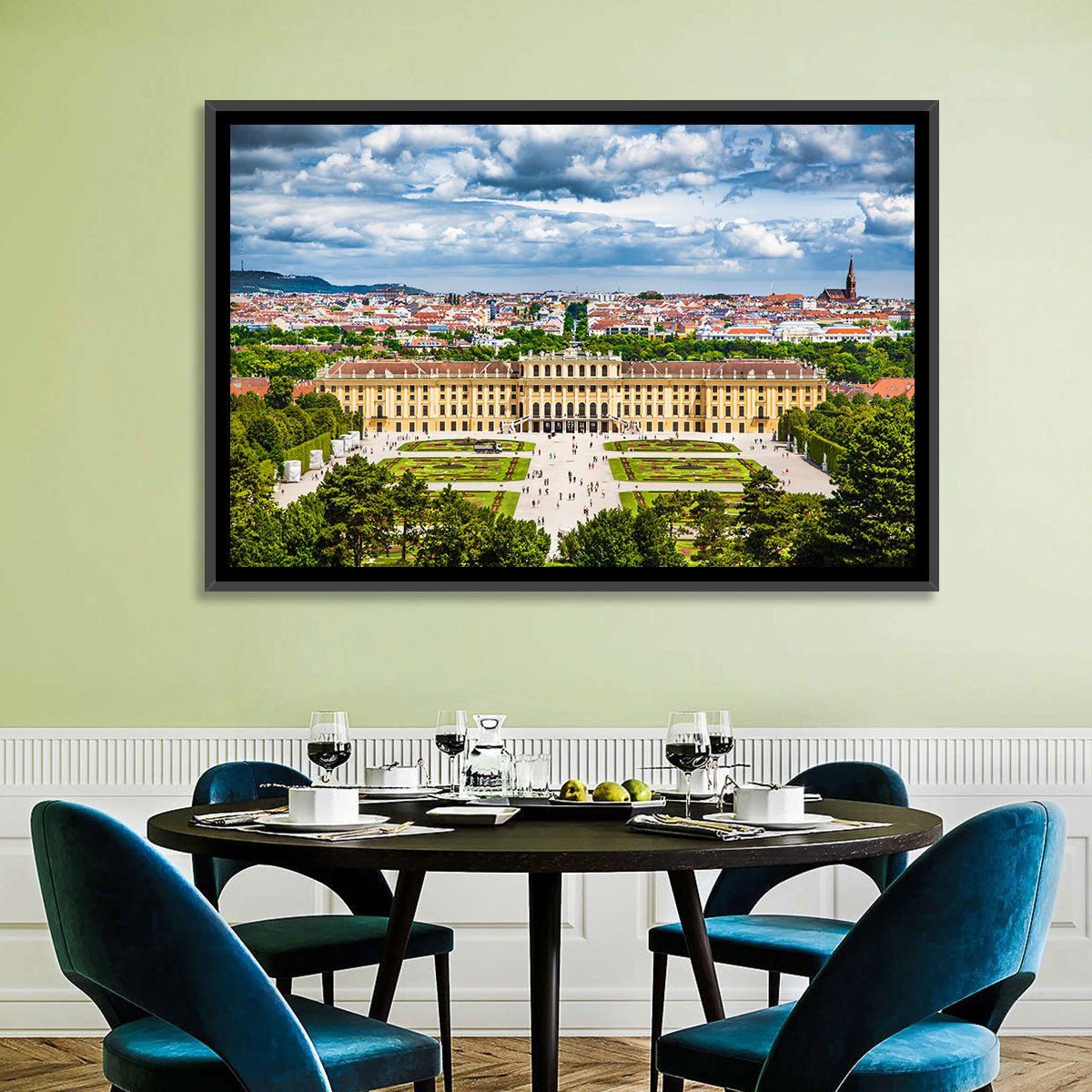Schönbrunn Palace and Great Parterre Gardens Wall Art