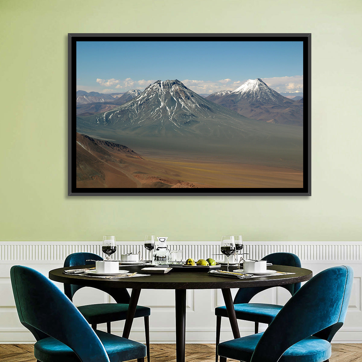 Licancabur and Juriques Peaks Wall Art in a room, landscape