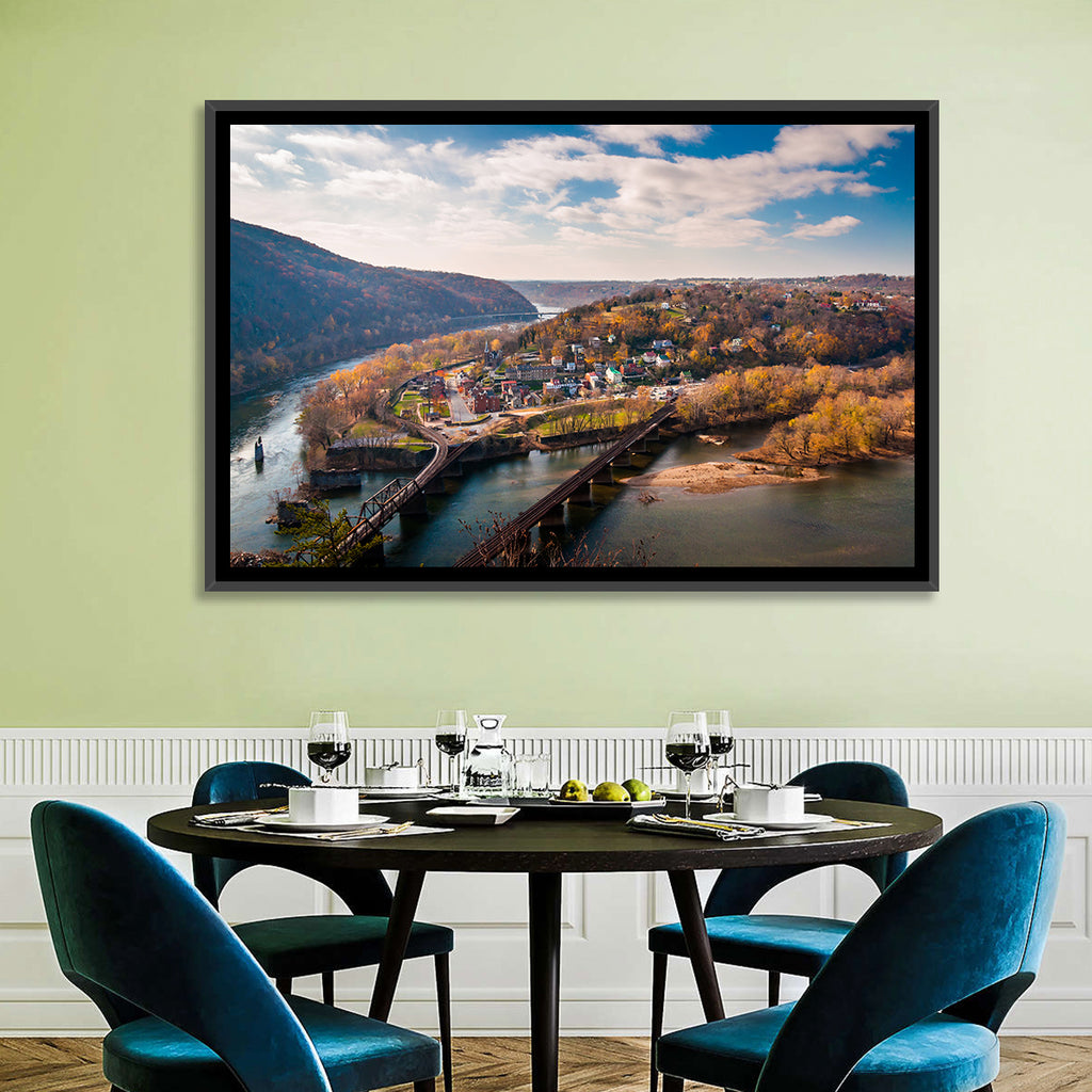 Maryland Heights Over Harpers Ferry Wall Art