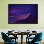Lone Hiker Under the Milky Way Wall Art