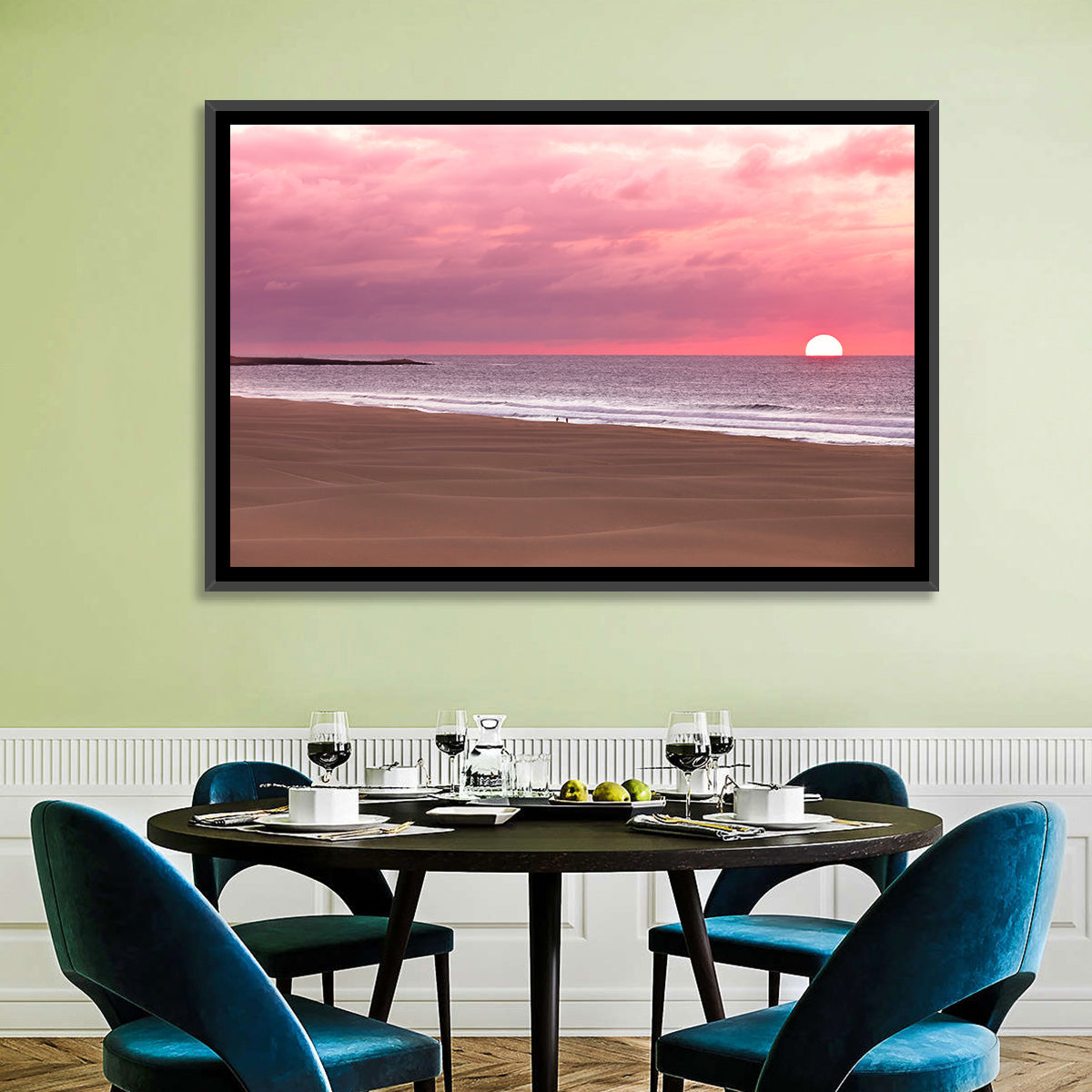 Boavista Sunset Beach Wall Art in a room, landscape