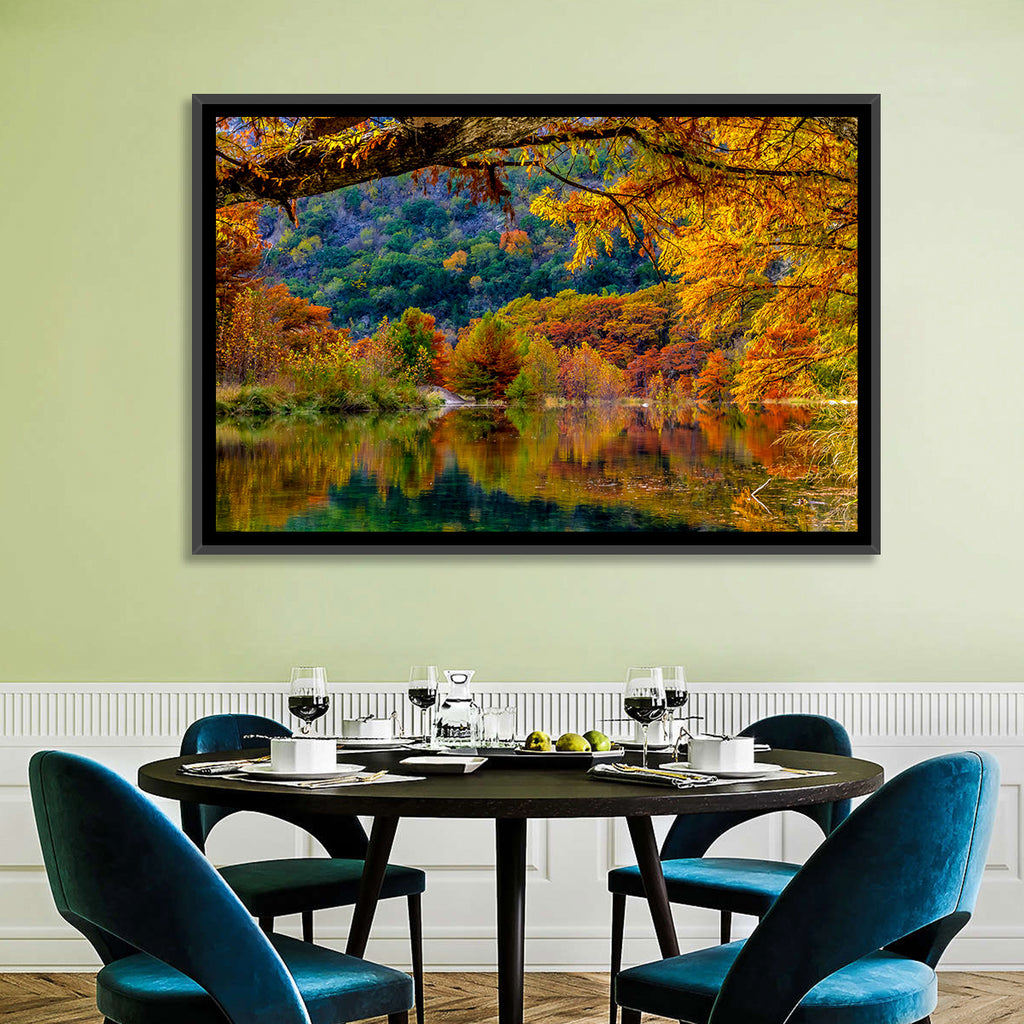 Frio River Autumn Reflection Wall Art