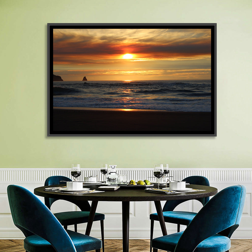 Oregon Sea Stack Sunset Wall Art