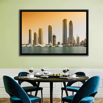 Dubai Marina Skyline Wall Art