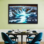 Bruarfoss Multi Tier Waterfall Wall Art