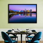 Austin Skyline Reflection at Twilight Wall Art