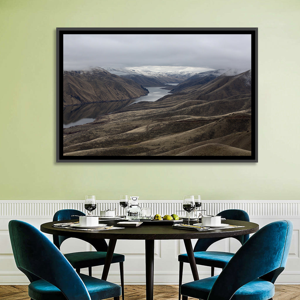 Snow-dusted Snake River Canyon Wall Art