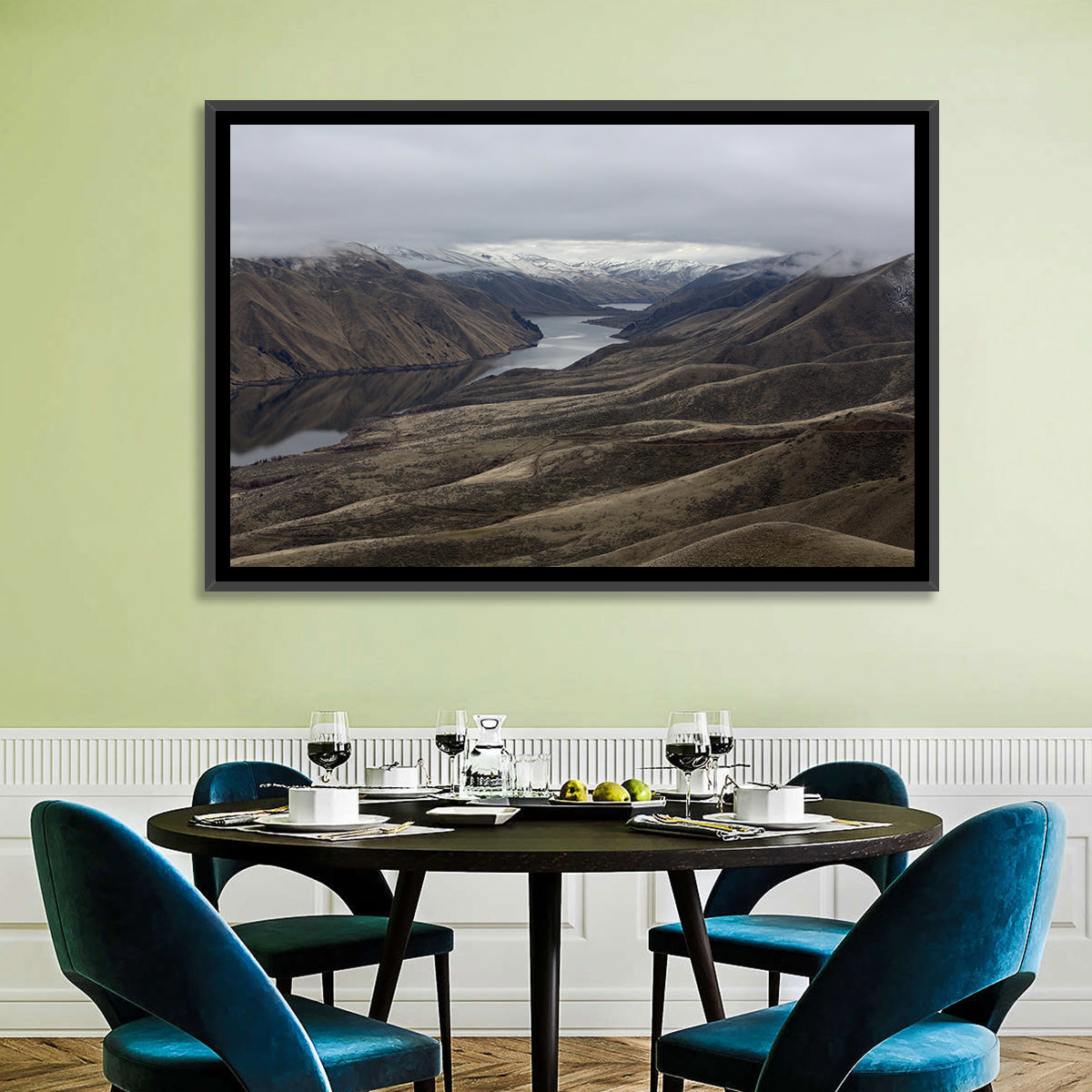 Snow-dusted Snake River Canyon Wall Art