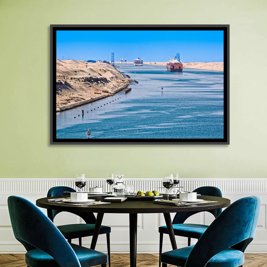 Suez Canal Container Ships Wall Art