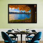 Willamette River at Golden Hour Wall Art