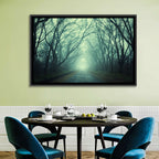 Foggy Forest Pathway Wall Art