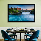 Spokane River at Twilight Wall Art