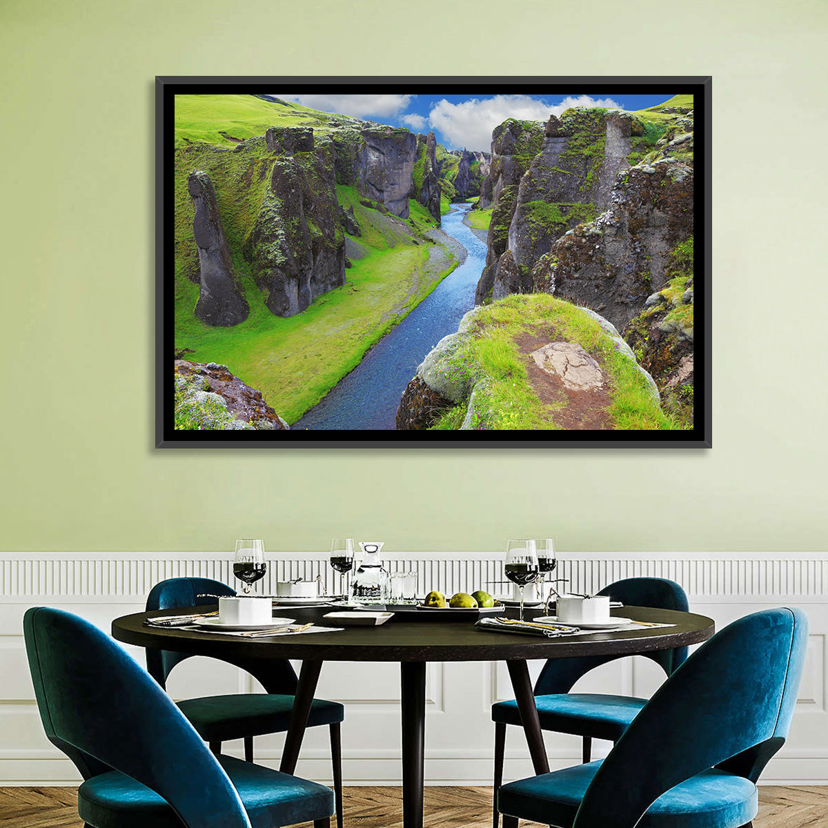 Neverland Cliffs, Fjaðrárgljúfur Canyon Wall Art