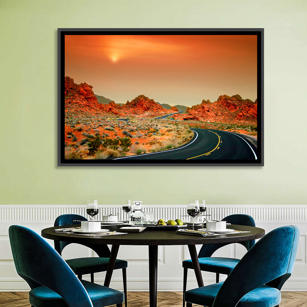 Valley of Fire Winding Road Wall Art