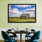 Old Farm Shed in Field Wall Art