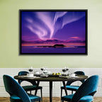 Northern Lights Over Island Wall Art