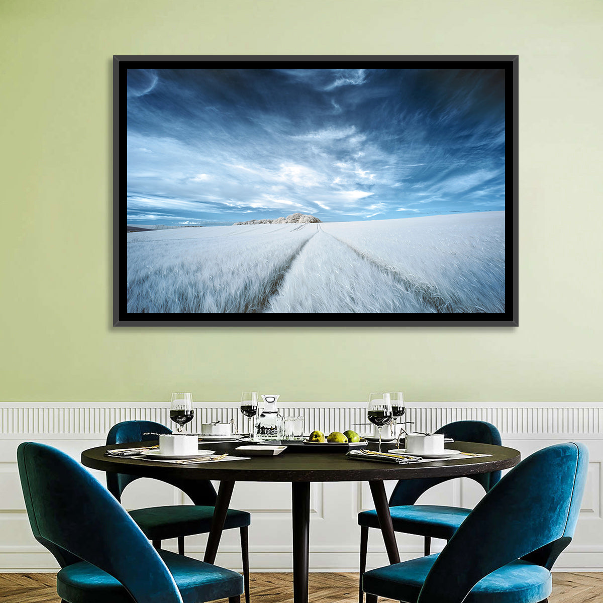 Surreal Infrared Grain Field Wall Art