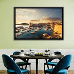Dubrovnik Old Port at Golden Hour Wall Art