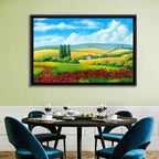 Tuscan Poppy Field Wall Art