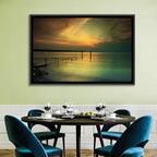 Lake Garda Sunset Pier Wall Art
