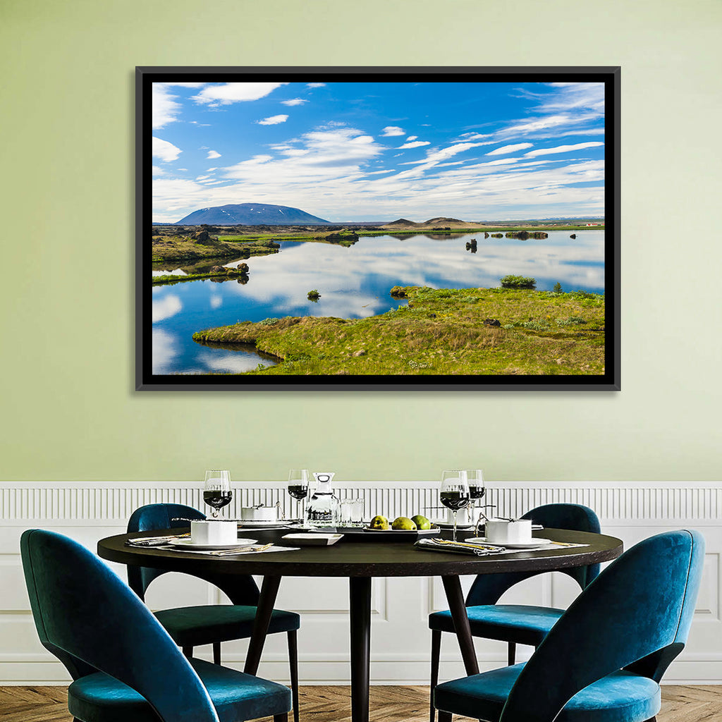 Lake Myvatn Reflection Wall Art