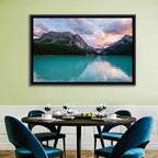 Turquoise Sunset at Lake Louise Wall Art