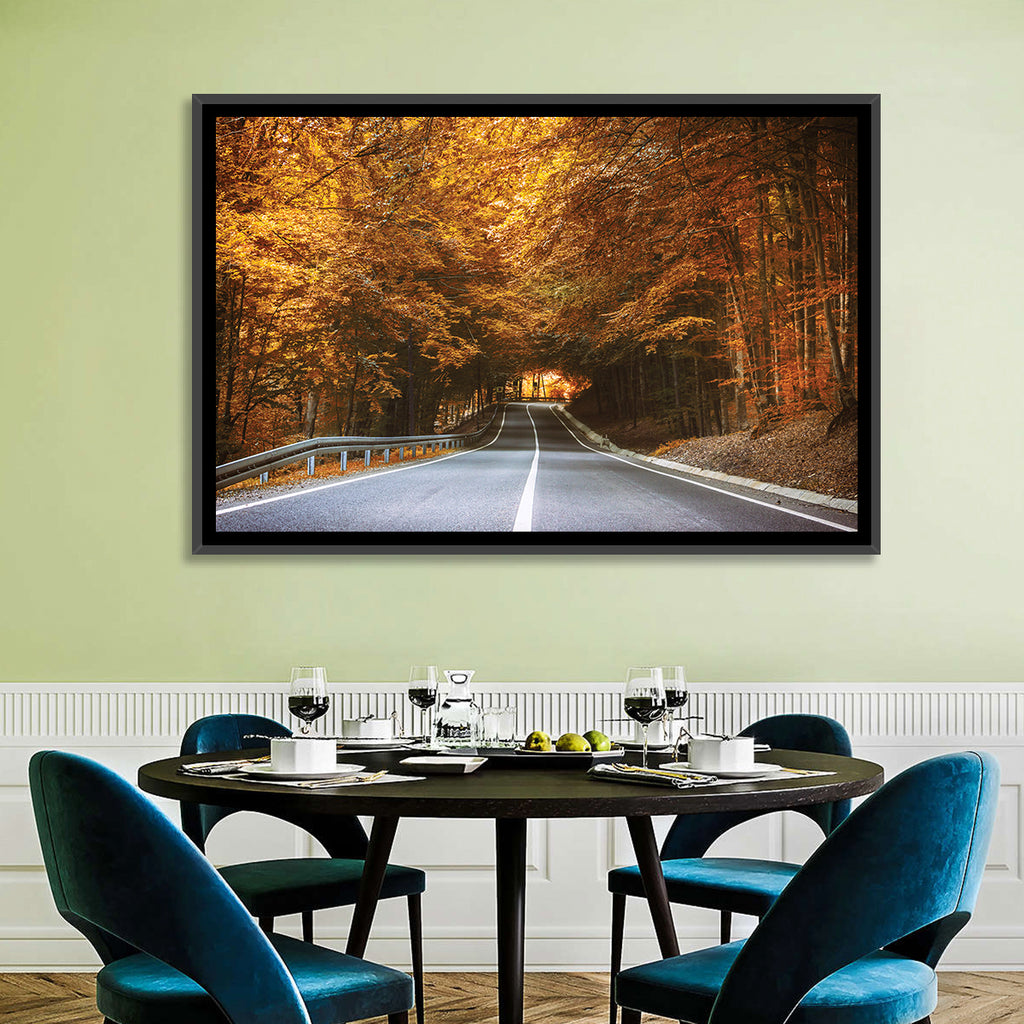 Autumn Forest Road with Canopy Wall Art