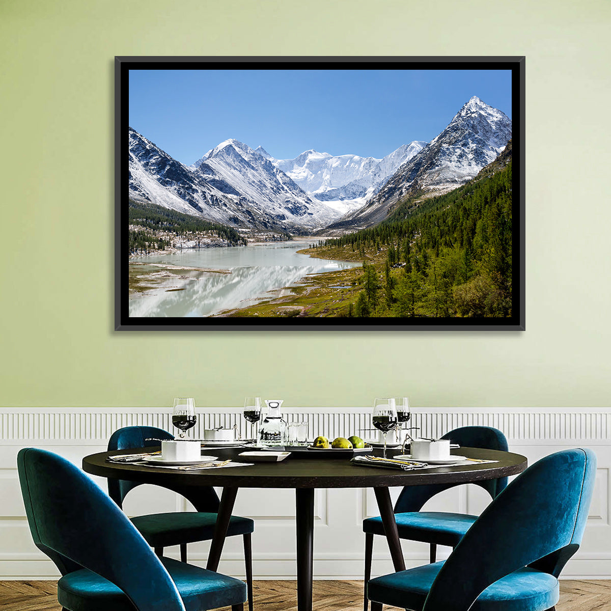 Akkem Lake Reflection Wall Art